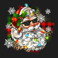 Santa With Sunglasses Christmas Classic Tee | Teevron