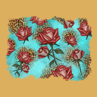 Red Roses With Leopard Background Premium Hoodie | Teevron