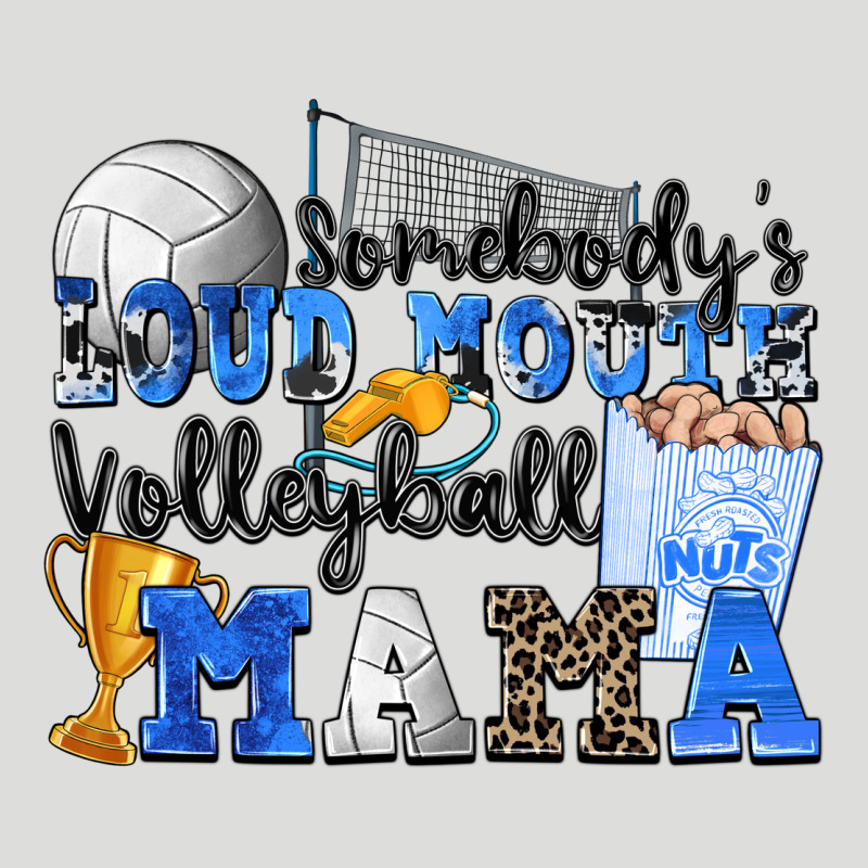 Somebody's Loud Mouth Volleyball Mama Zipper Hoodie by Zillion Design Studio | Teevron
