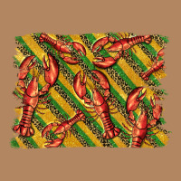 Mardi Gras Crawfish Background Long Sleeve Tee | Teevron