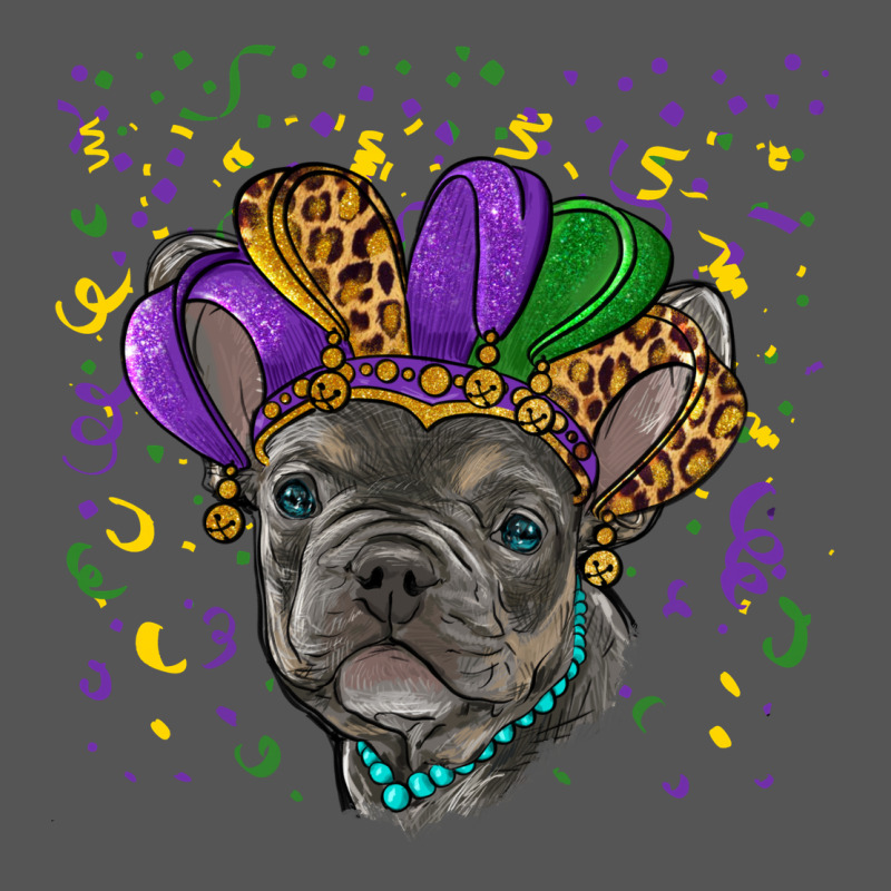 Mardi Gras French Bulldog Zipper Hoodie by RanaPortraitStore | Teevron
