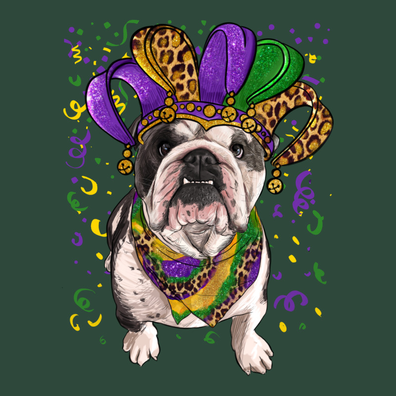 Mardi Gras Hat  English Bulldog Zipper Hoodie by RanaPortraitStore | Teevron