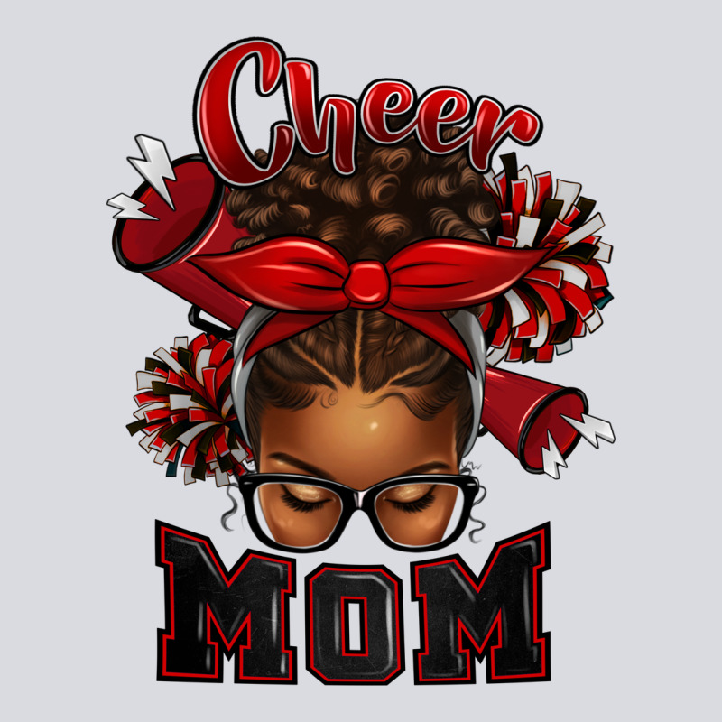 Cheer Mom Afro Messy Bun Zipper Hoodie by texasbilliewilder | Teevron