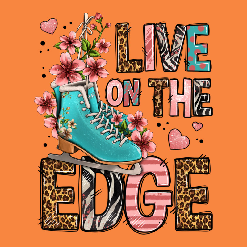 Live On The Edge Ice Skating Premium Sweatshirt by FaDigitalArtStudio | Teevron