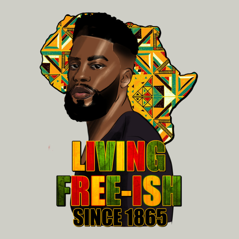 Juneteenth Living Freeish Since 1865 Heavyweight Hoodie by HRA Design Shop | Teevron