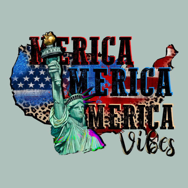 Merica Merica Merica Vibes 4th Of July Heavyweight Hoodie by CowGirlArtShop | Teevron