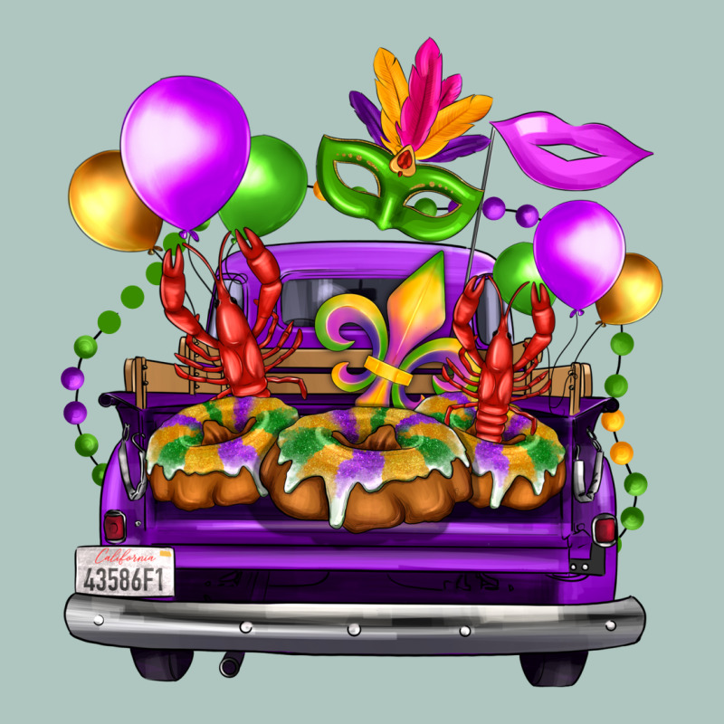 Mardi Gras Farm Truck Premium Sweatshirt by FaDigitalArtStudio | Teevron