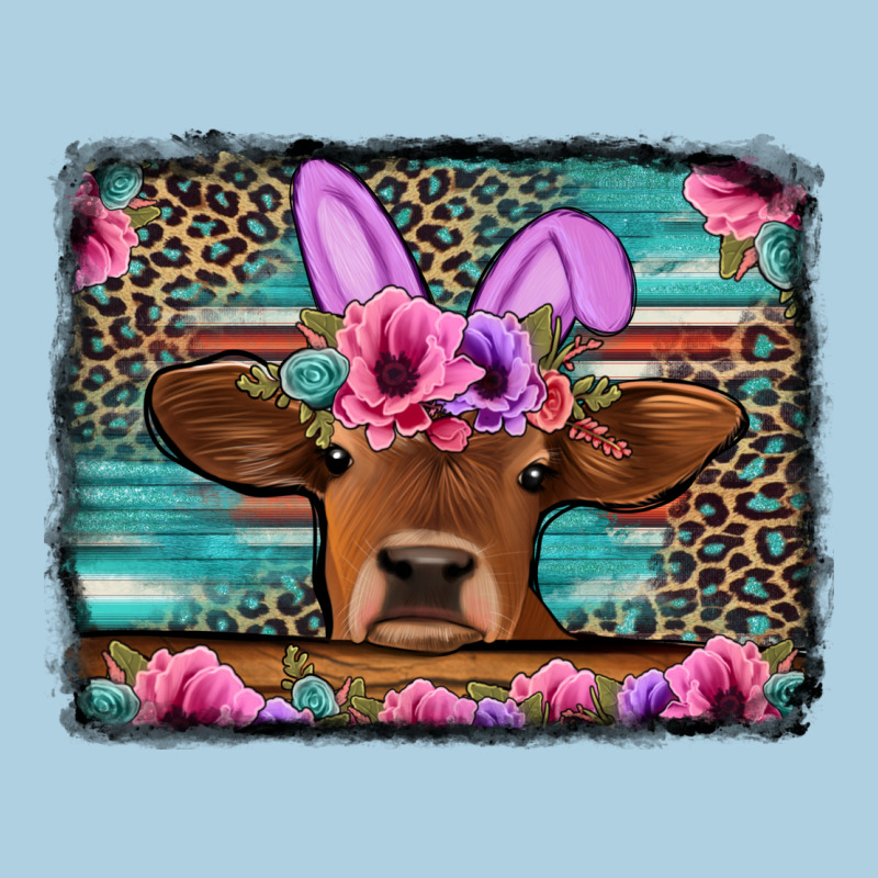 Easter Floral Leopard Cow Premium Hoodie by Jasminsmagicworld | Teevron
