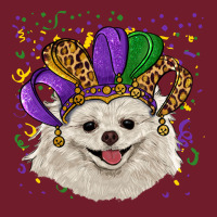 Mardi Gras White Pomeranian With Hat Zipper Hoodie | Teevron