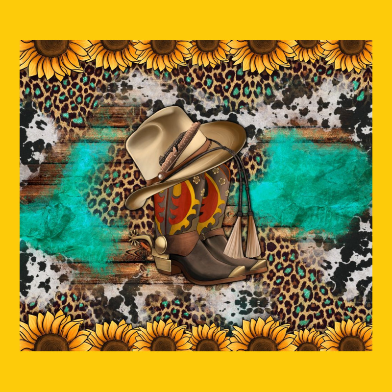 Western Boots And Sunflowers Tumbler Premium Hoodie by Jasminsmagicworld | Teevron