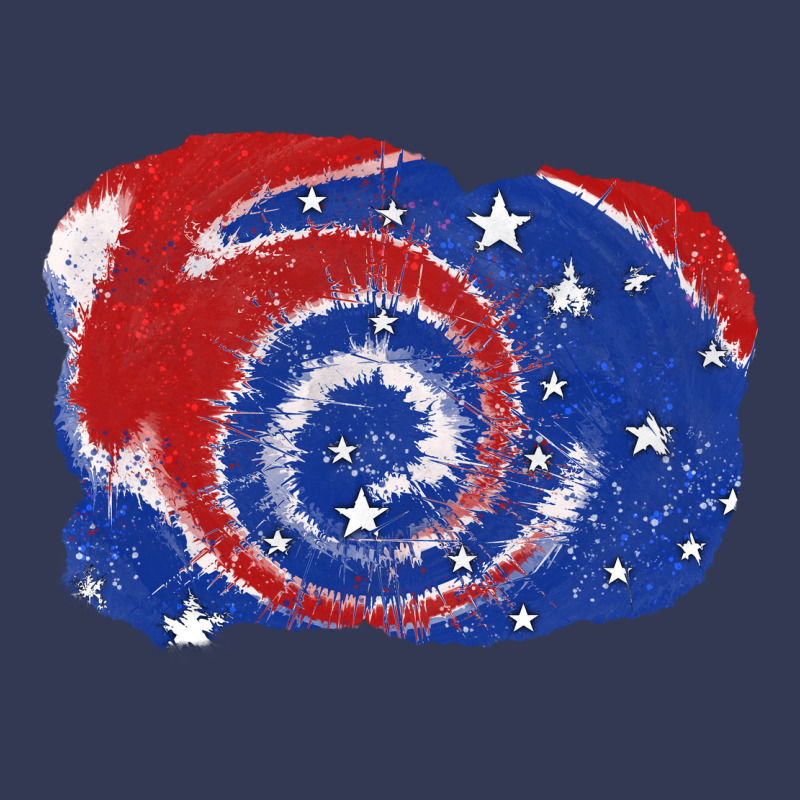 Patriotic Tie Dye Background 4th Of July Heavyweight Hoodie by CowGirlArtShop | Teevron