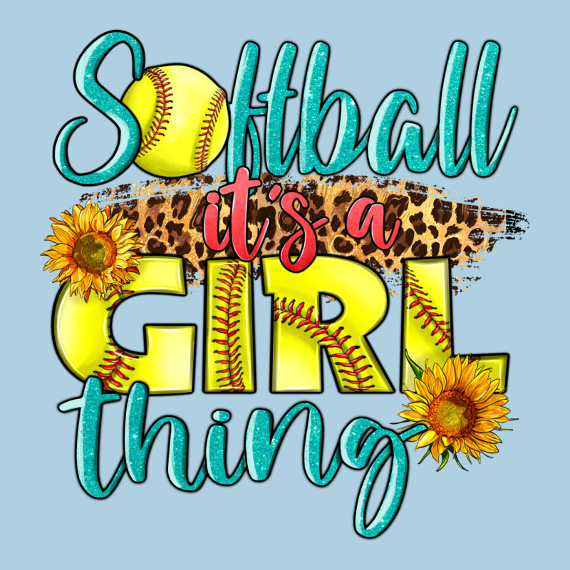 Softball It's A Girl Thing Premium Hoodie by LillyAllenDesigns | Teevron