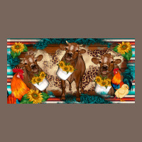 Western Cow Cockerel Chick  Serape Leopard Sunflowers License Plate Te Premium Hoodie | Teevron