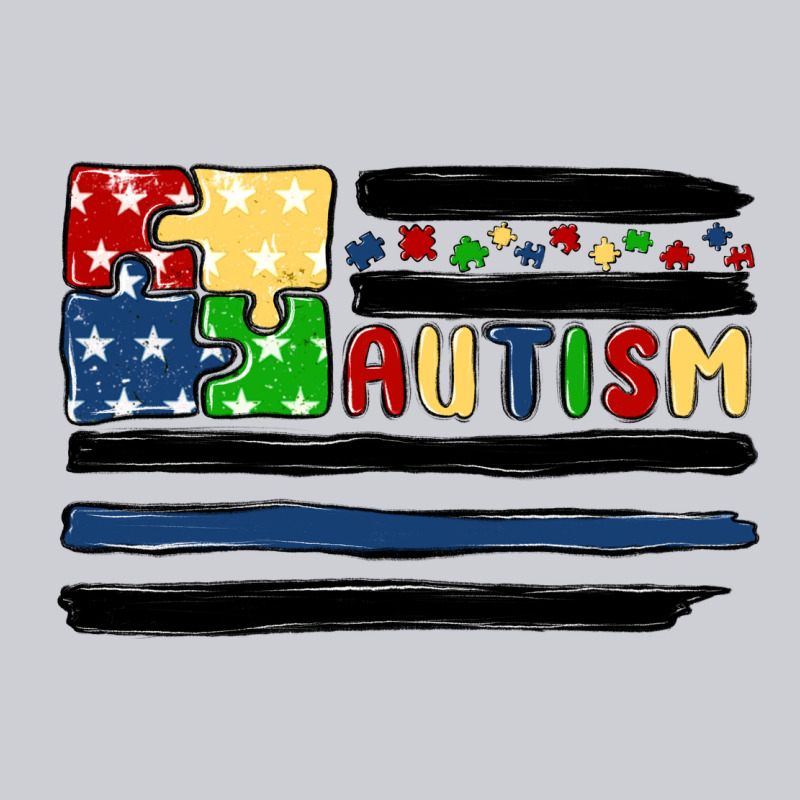 Autism Usa Flag Urban Hoodie by MaliasSmallBusiness | Teevron