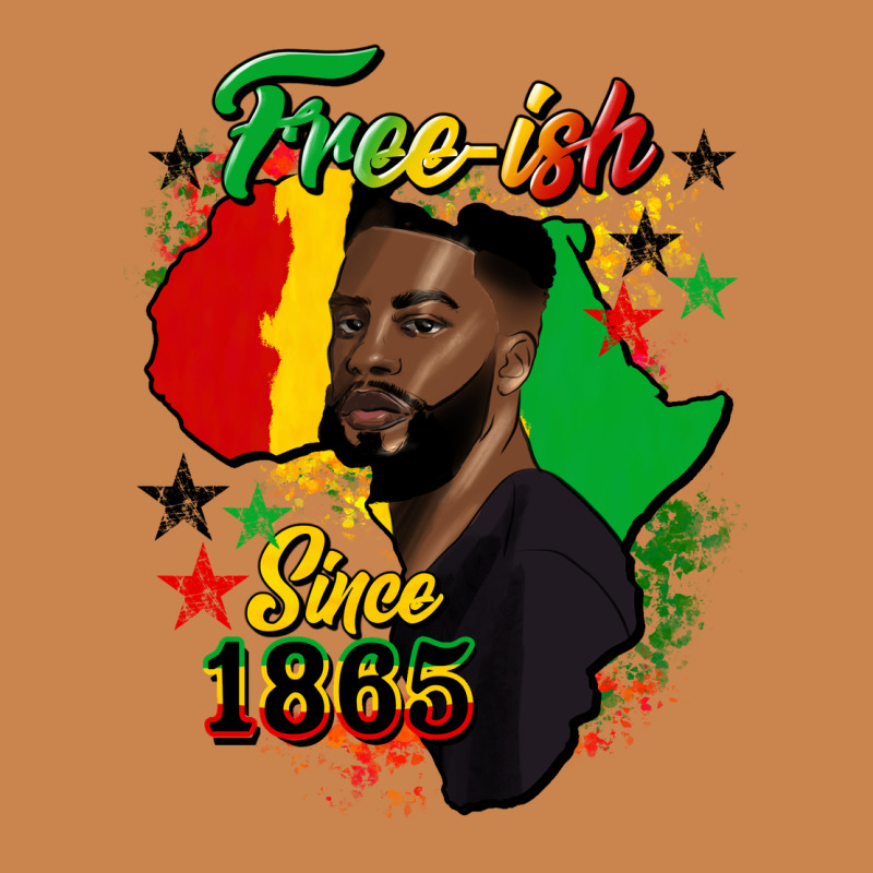 Free Ish Since 1865 Black Man Heavyweight Hoodie by HRA Design Shop | Teevron