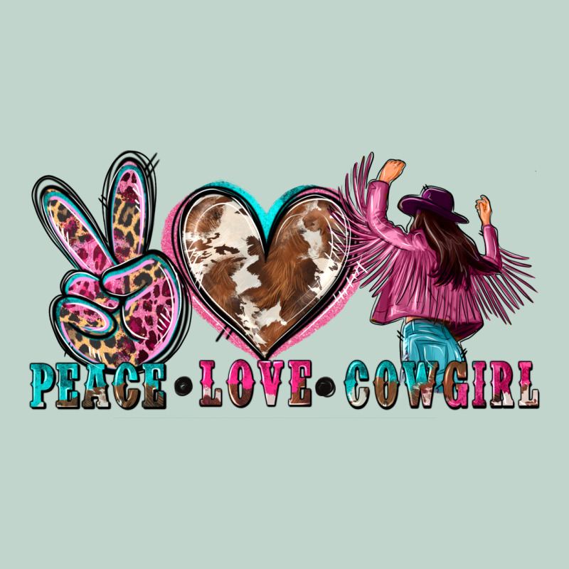 Peace Love Cowgirl Zipper Hoodie by Zillion Design Studio | Teevron