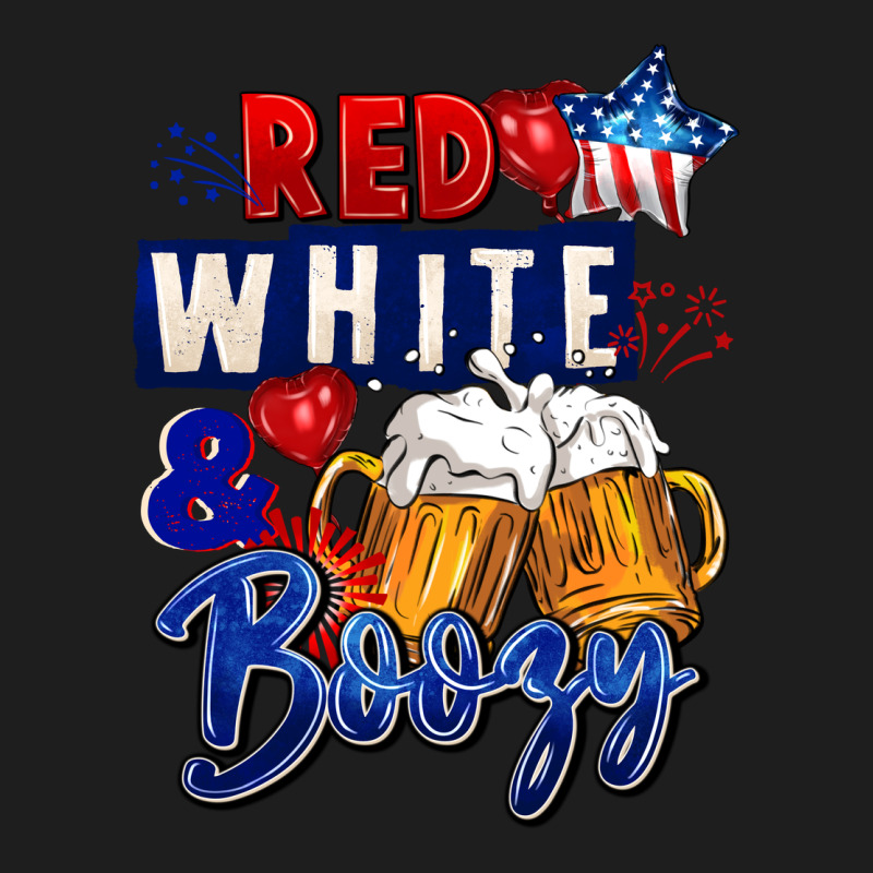 Red White And Boozy 4th Of July Heavyweight Hoodie by CowGirlArtShop | Teevron
