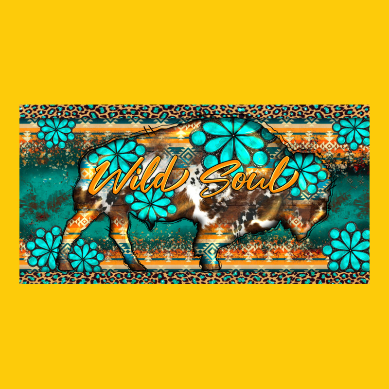 Western  Bison Wild Soul Turquoise's Gemstones  License Plate Template Premium Hoodie by BarkalooDesign | Teevron