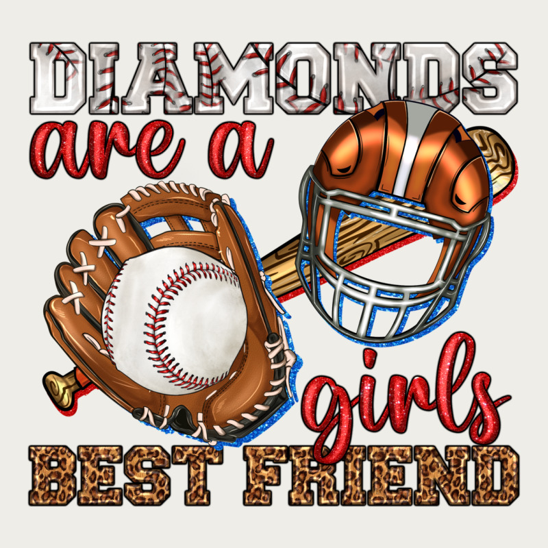 Diamonds Are A Girls Best Friend Baseball Zipper Hoodie by texasbilliewilder | Teevron