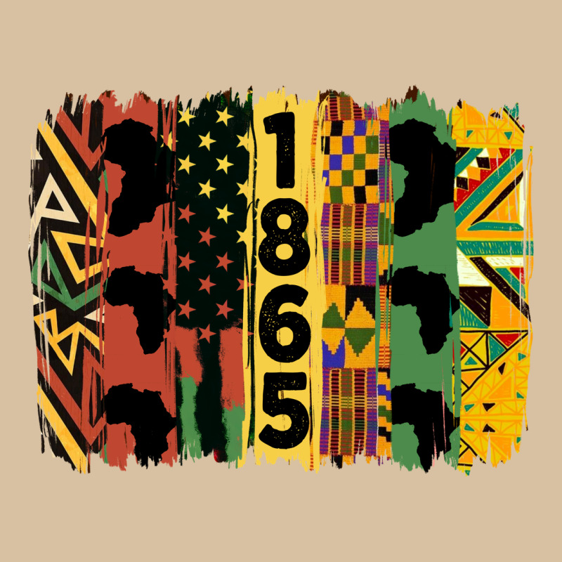 Juneteenth 1865 Brush Stroke Heavyweight Hoodie by HRA Design Shop | Teevron