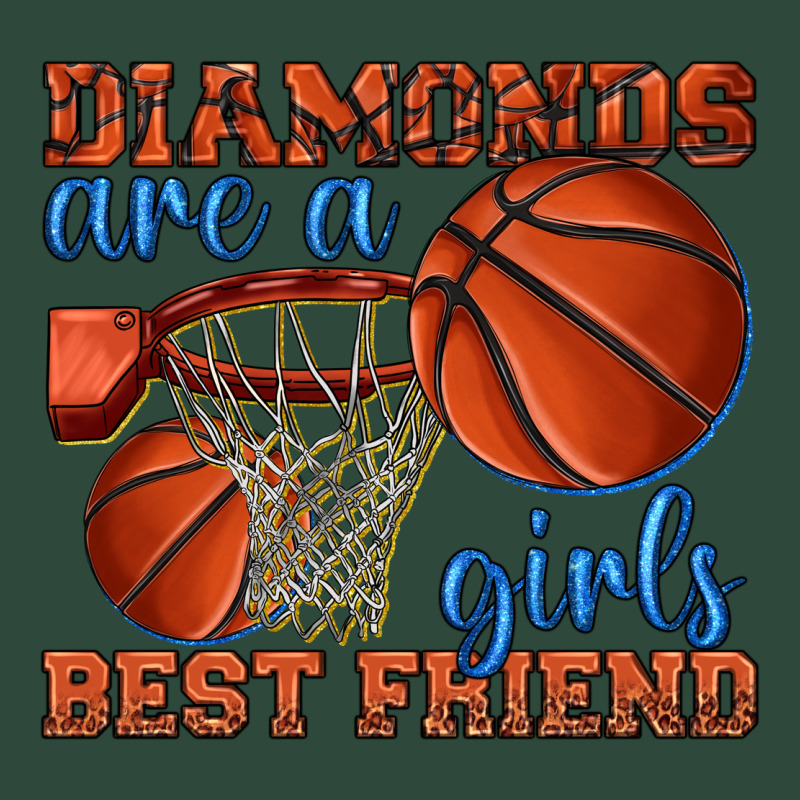 Diamonds Are A Girls Best Friend Basketball Zipper Hoodie by texasbilliewilder | Teevron