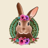 Western Leopard And Flowers Easter Bunny Premium Hoodie | Teevron