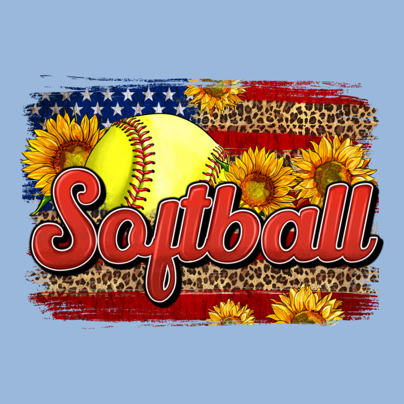 Western American Flag Softball Premium Hoodie by LillyAllenDesigns | Teevron
