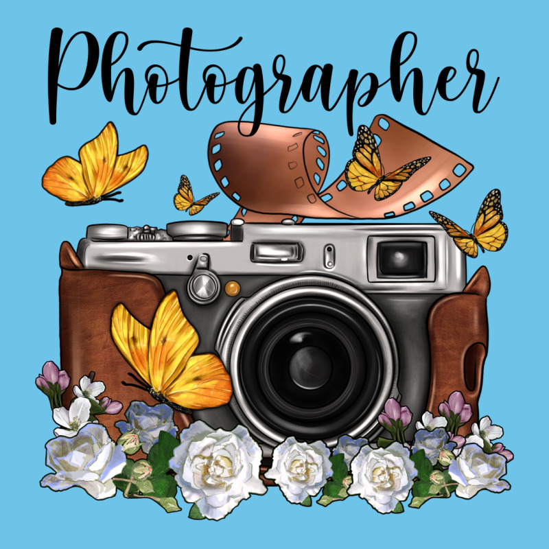 Photographer Floral Butterfly Film Roll Vintage Camera Premium Sweatshirt by FaDigitalArtStudio | Teevron