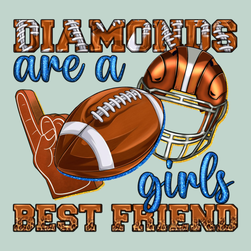Diamonds Are A Girls Best Friend Football Zipper Hoodie by texasbilliewilder | Teevron