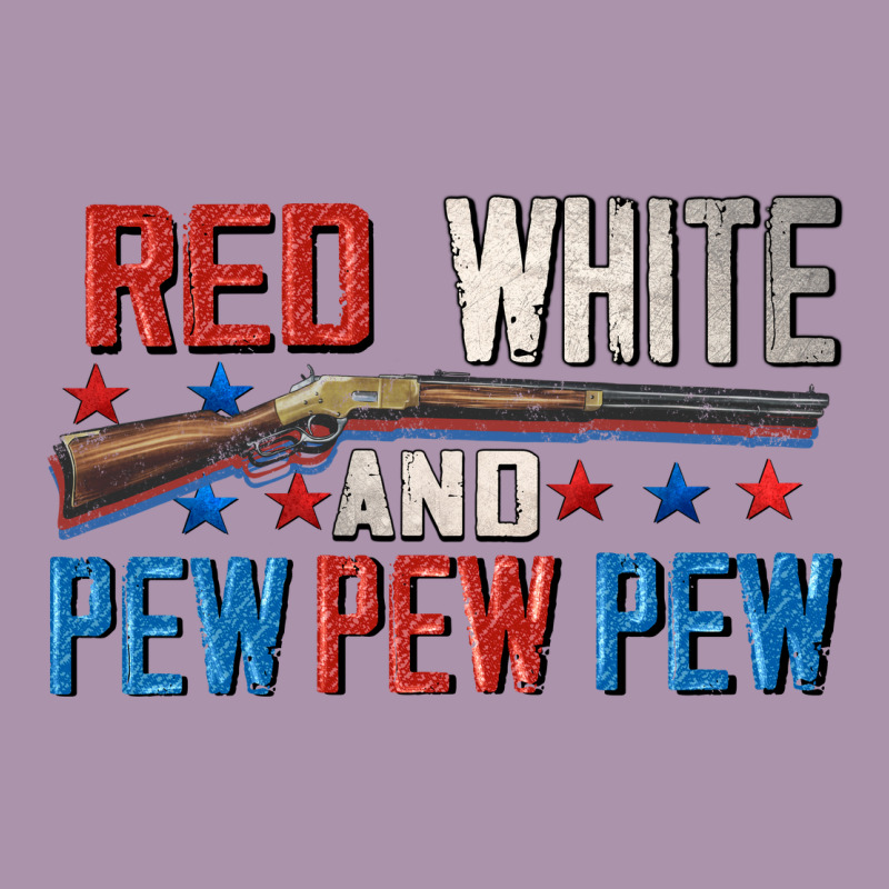 Red White And Pew Pew Pew Heavyweight Hoodie by CowGirlArtShop | Teevron
