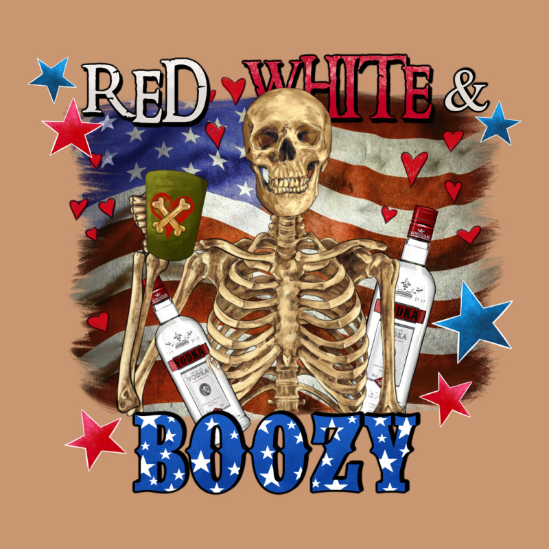 Red White Boozy 4th Of July Heavyweight Hoodie by CowGirlArtShop | Teevron