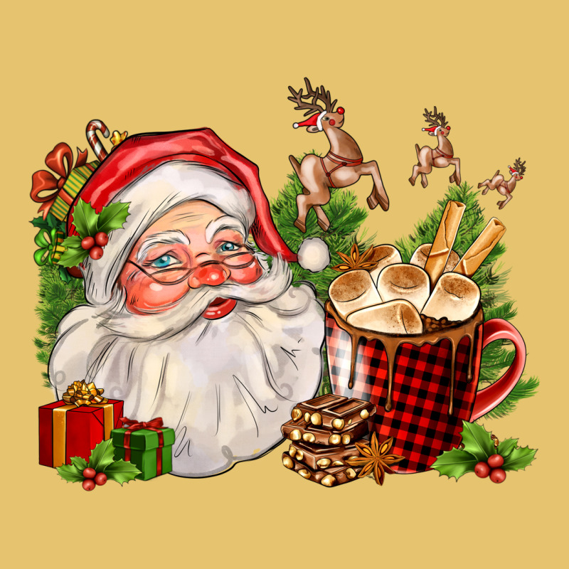 Santa And Hot Cocoa Cup Premium Sweatshirt by FaDigitalArtStudio | Teevron