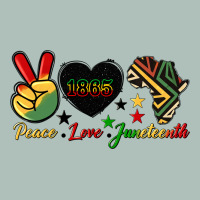 Peace Love Juneteenth 1865 Heavyweight Hoodie | Teevron