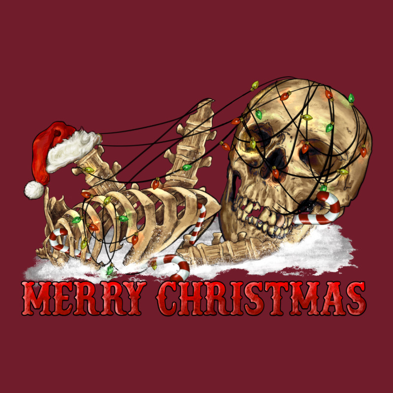 Merry Christmas Skeleton Zipper Hoodie by RanaPortraitStore | Teevron