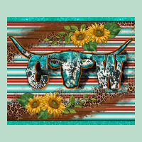 Western Cow Serape Leopard Sunflowers Mousepad Premium Hoodie | Teevron