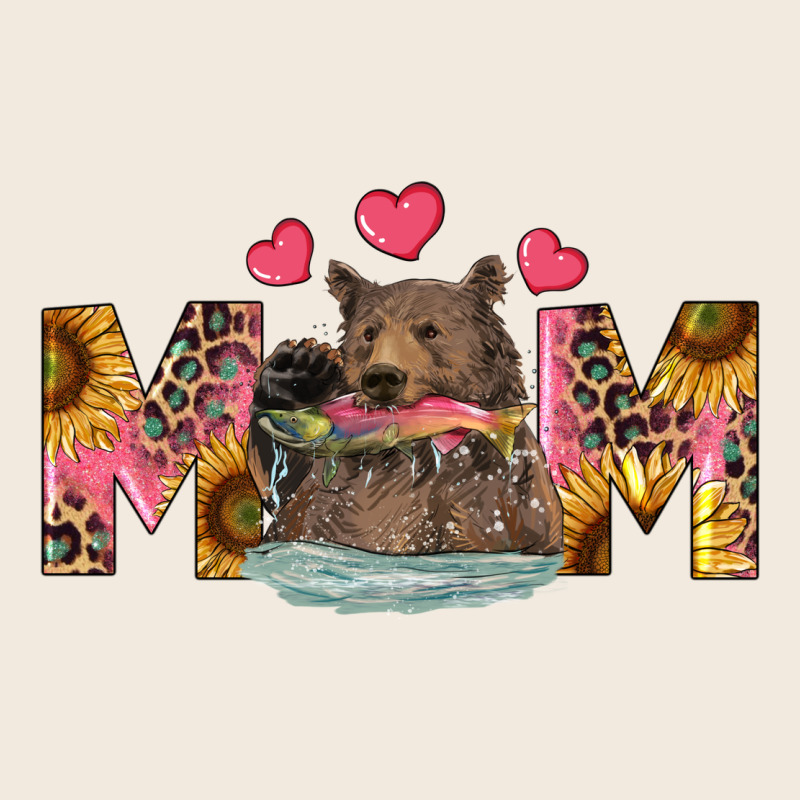 Mom Bear With Sunflowers Zipper Hoodie by RanaPortraitStore | Teevron