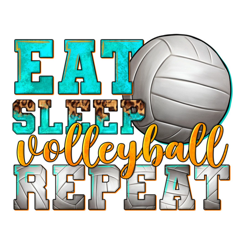 Eat Sleep Volleyball Repeat Zipper Hoodie by texasbilliewilder | Teevron