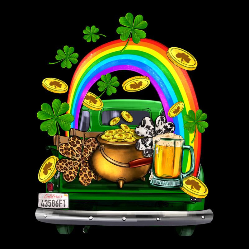 St Patricks Shamrock Gold Beer Truck Premium Sweatshirt by FaDigitalArtStudio | Teevron