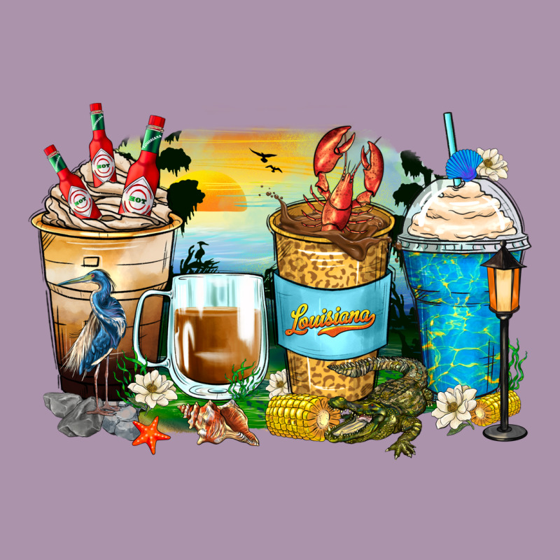 Louisiana Coffee Cups Heavyweight Hoodie by Zillion Design Studio | Teevron