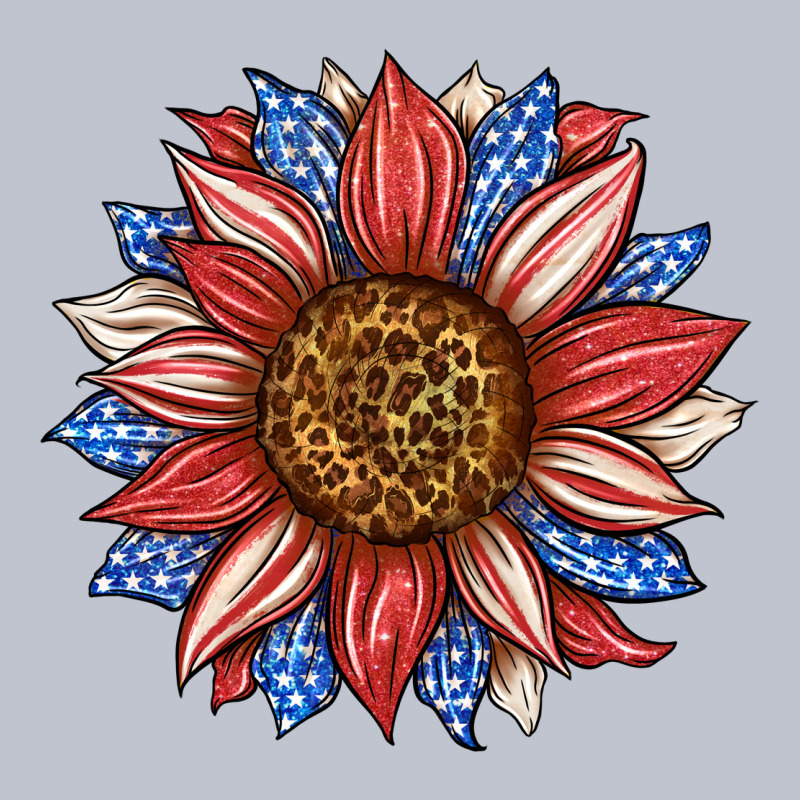 American Flag Sunflower Premium Hoodie by LillyAllenDesigns | Teevron