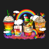 Rainbow Coffee Cups Heavyweight Hoodie | Teevron