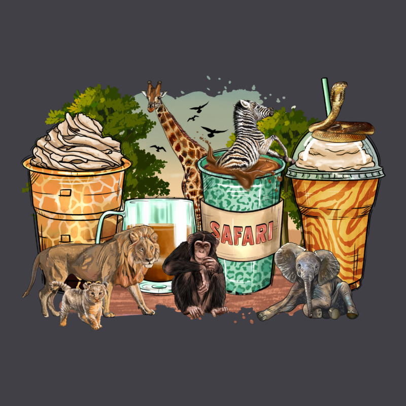 Safari Animals Coffee Cups Heavyweight Hoodie by Zillion Design Studio | Teevron