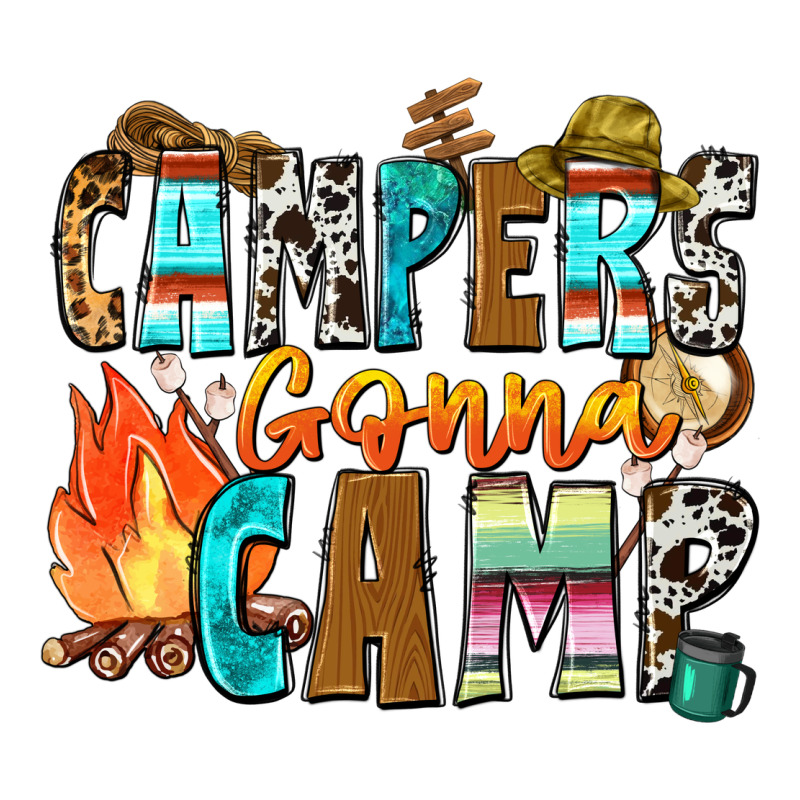 Campers Gonna Camp Zipper Hoodie by Zillion Design Studio | Teevron