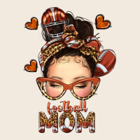 Football Messy Bun Mom Zipper Hoodie | Teevron