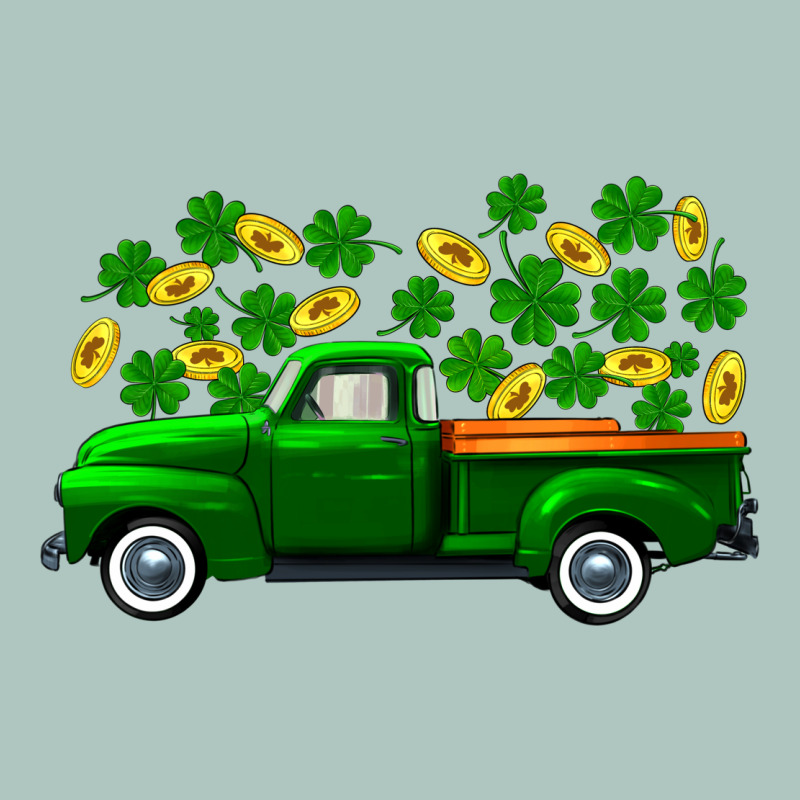 St Patricks Shamrock Gold Truck Premium Sweatshirt by FaDigitalArtStudio | Teevron