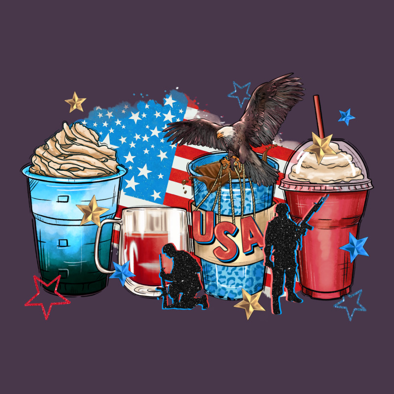 Usa Coffee Cups Heavyweight Hoodie by Zillion Design Studio | Teevron