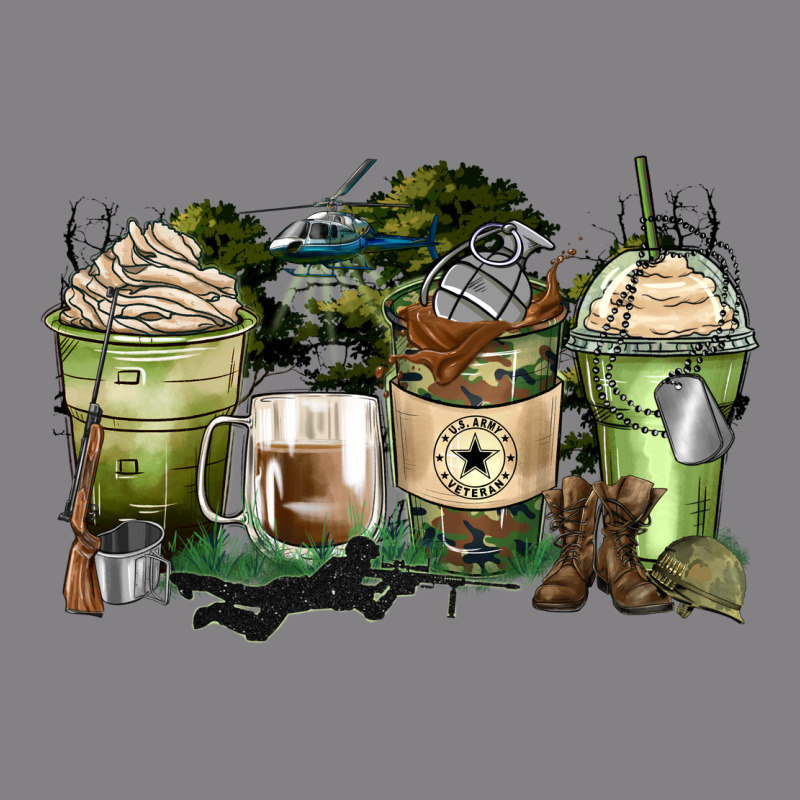 Veteran Coffee Cups Heavyweight Hoodie by Zillion Design Studio | Teevron