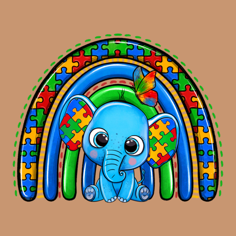 Autism Elephant Rainbow Heavyweight Hoodie by Zillion Design Studio | Teevron