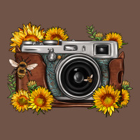 Sunflower Bee Vintage Camera Premium Sweatshirt | Teevron