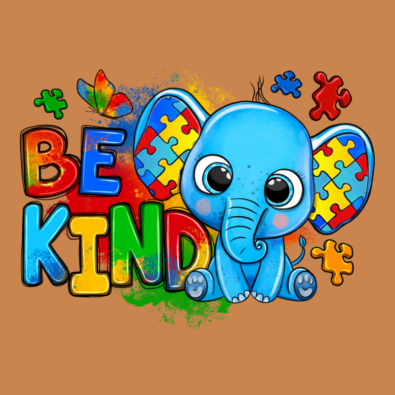 Be Kind Autism Elephant Heavyweight Hoodie by Zillion Design Studio | Teevron